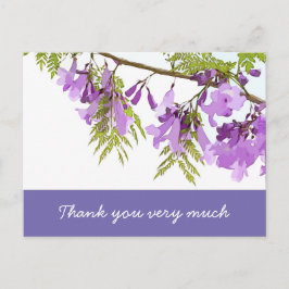 Carte Postale Fleurs Jacaranda dans fleurs en fleurs violet