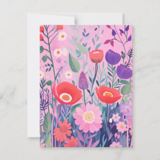 Carte Postale Fleurs mignonnes