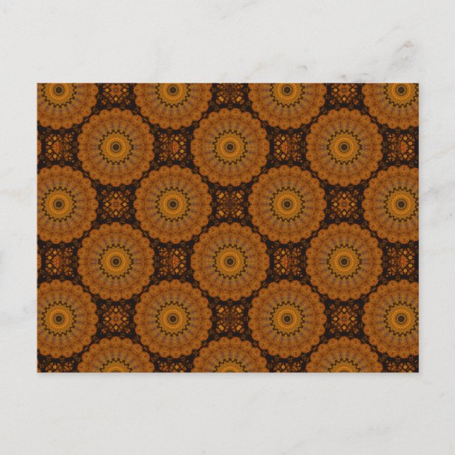 Carte Postale Fleurs Orange (Devant)