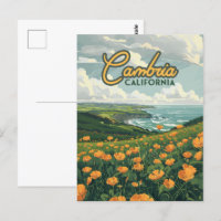 Fleurs Pavots de Californie Cambria Côte Pacifique