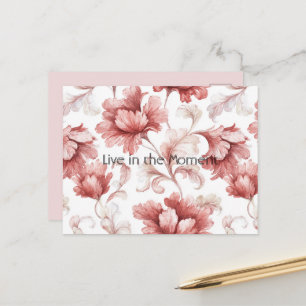 Carte Postale Fleurs Rouges Chic Assez