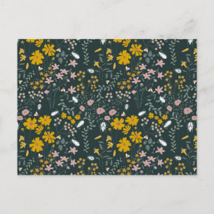 Carte Postale Fleurs sauvages bohémiens de la moutarde