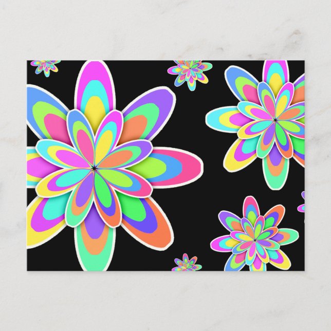 Carte Postale Fleurs super (Devant)