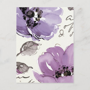 Carte Postale Fleurs violettes