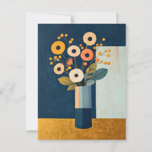Carte Postale Fleurs Whimsy minimalistes No.062