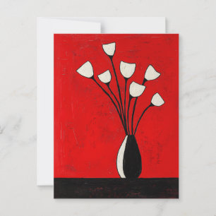 Carte Postale Fleurs Whimsy minimalistes No.066