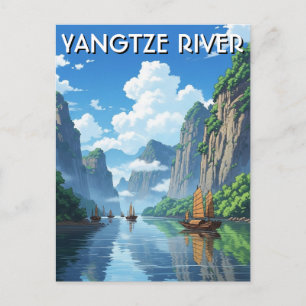 Carte Postale Fleuve Yangtze Chine