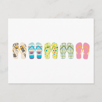 Carte Postale Flip Flops de plage