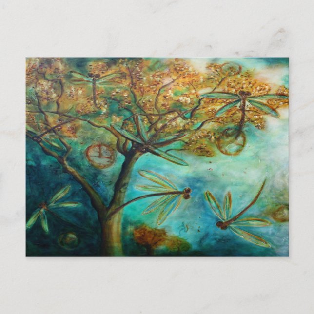 Carte Postale Flirt de libellule (Devant)