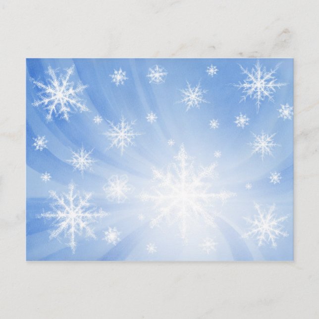 Carte postale Flocons 01 (Devant)