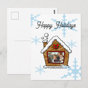 Carte Postale Flocons de neige de maison en pain d'épices person