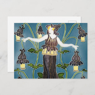 Carte Postale Flora Art Nouveau de Walter Crane