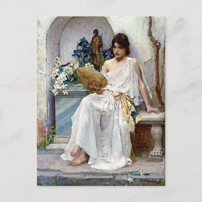 Carte Postale Flora par Pré-Raphaelite John William Waterhouse (Devant)