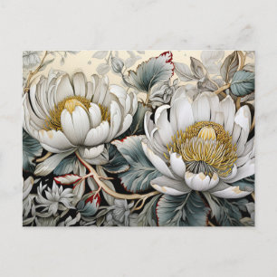 Carte Postale Floral Digital AI Aider Art Joli Fleurs
