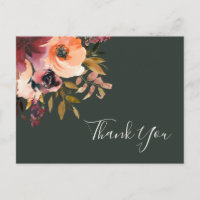 Floral Orange Bourgogne | Merci Mariage vert