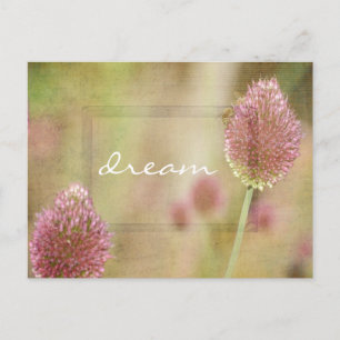 Carte Postale Floral rose inspiré