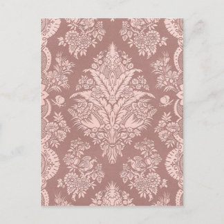 Carte Postale Floral vintage sur le beige attrayant