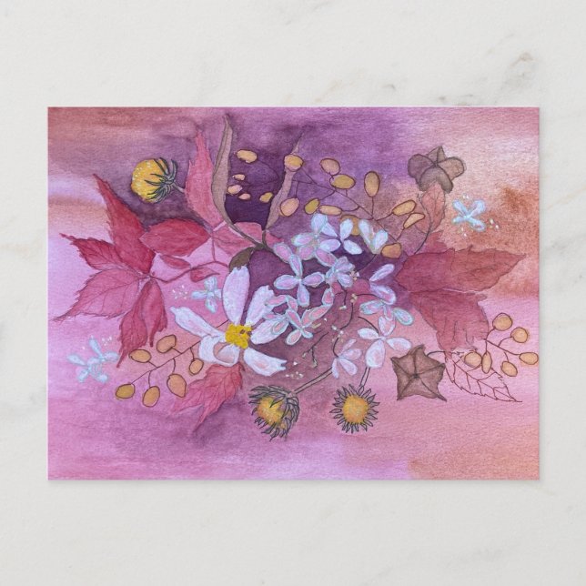carte postale florale (Devant)