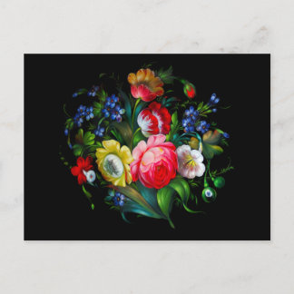 Carte postale florale