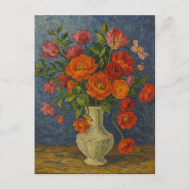 Carte postale florale (Devant)