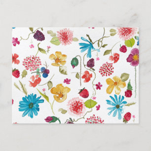 Carte postale florale