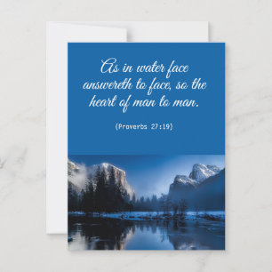 Carte postale florale Élégante Bible Spirituelle V