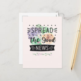 Carte postale florale vide