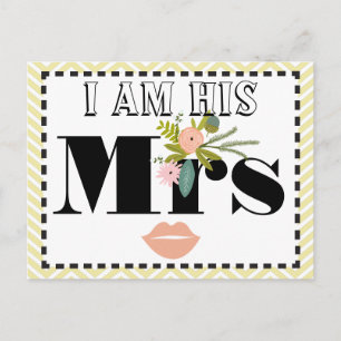 Carte Postale Flore et Faune Je suis Sa Madame.