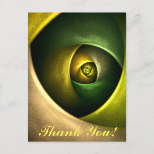 Carte Postale Flore verte Florale moderne Art Abstrait Motif #23