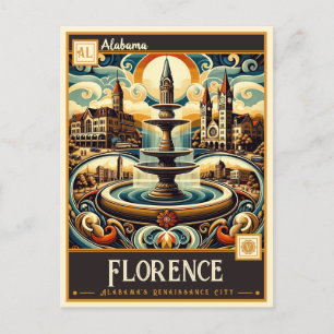 Carte Postale Florence, Alabama   VINTAGE