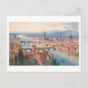 Carte Postale Florence ciel vintage