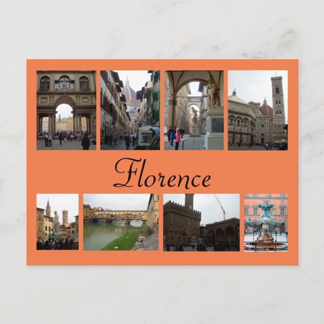 Carte Postale Florence Collage (Devant)