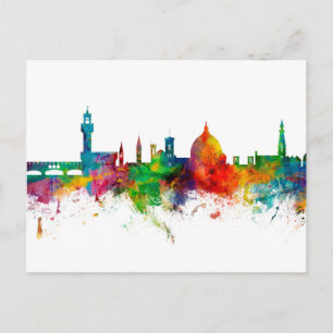 Carte Postale Florence Italie Skyline