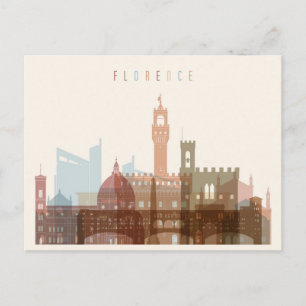 Carte Postale Florence, Italie   Ville Skyline