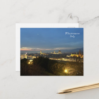 Carte Postale Florence la nuit - Italie
