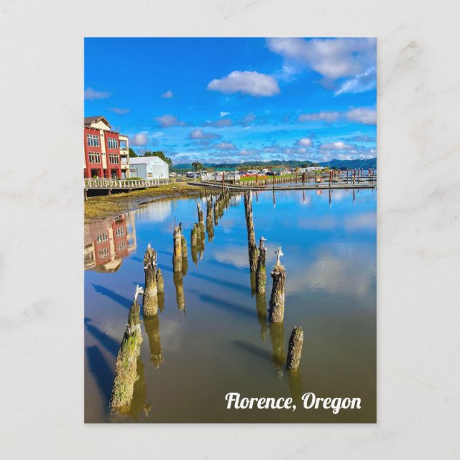Carte postale Florence Oregon Reflective Waters (Devant)