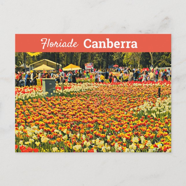 Carte Postale Floriade Canberra Australie Voyage art numérique (Devant)