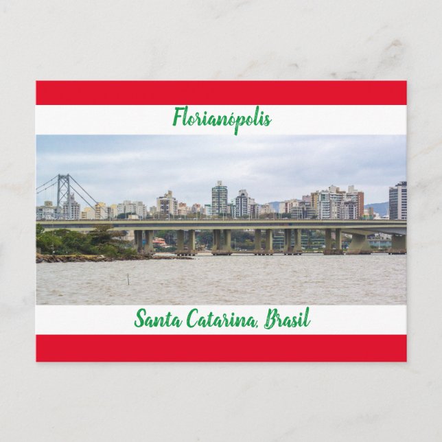 Carte Postale Florianópolis, Père Noël Catarina, Brésil (Devant)
