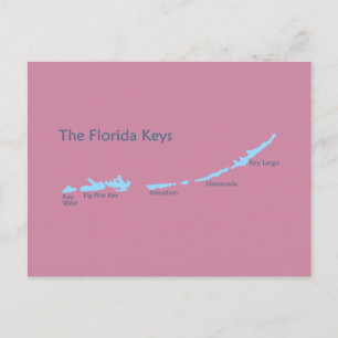 Carte Postale Florida Keys.