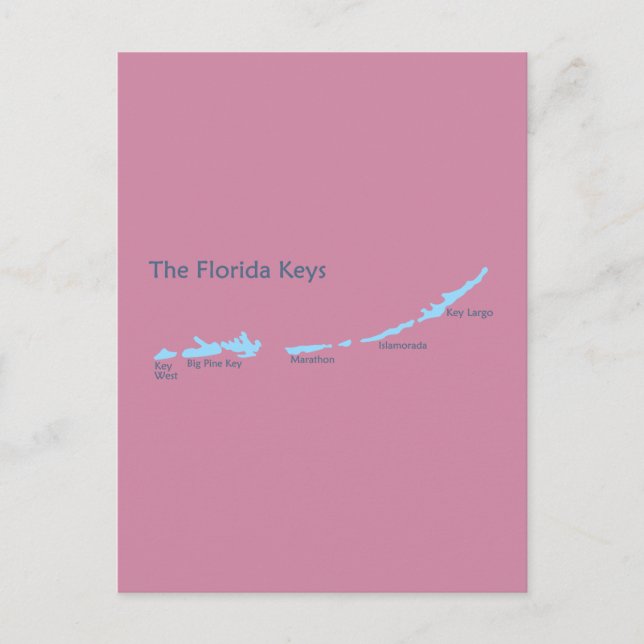 Carte Postale Florida Keys. (Devant)