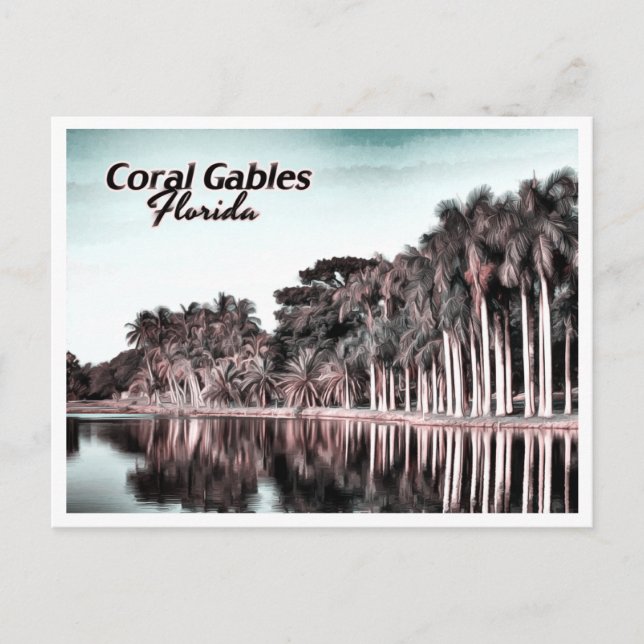 CARTE POSTALE FLORIDE DES GABLES DE CORAIL (Devant)