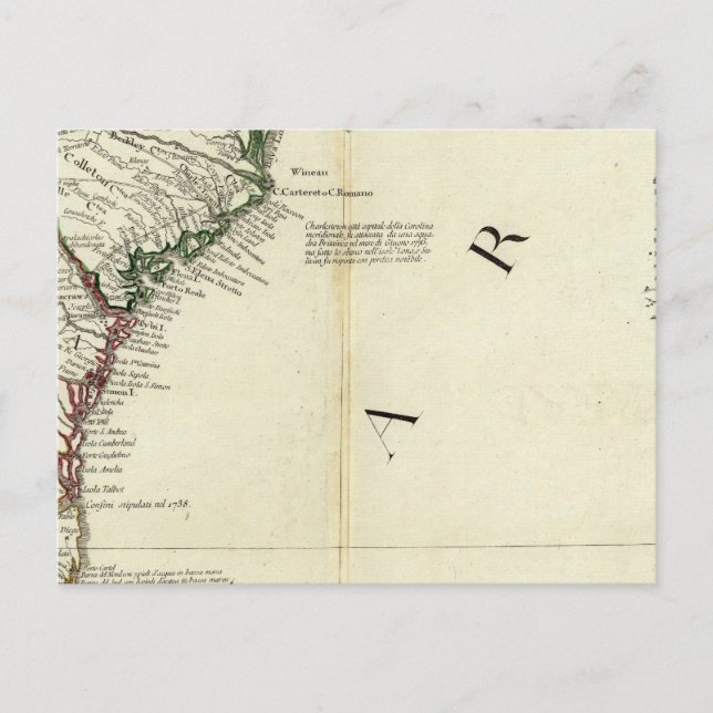 Carte Postale Floride, Géorgie, Caroline du Sud (Devant)