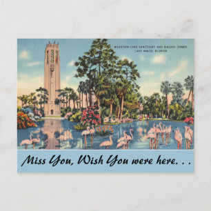 Carte Postale Floride, Lake Wales, tour carillon de Bok