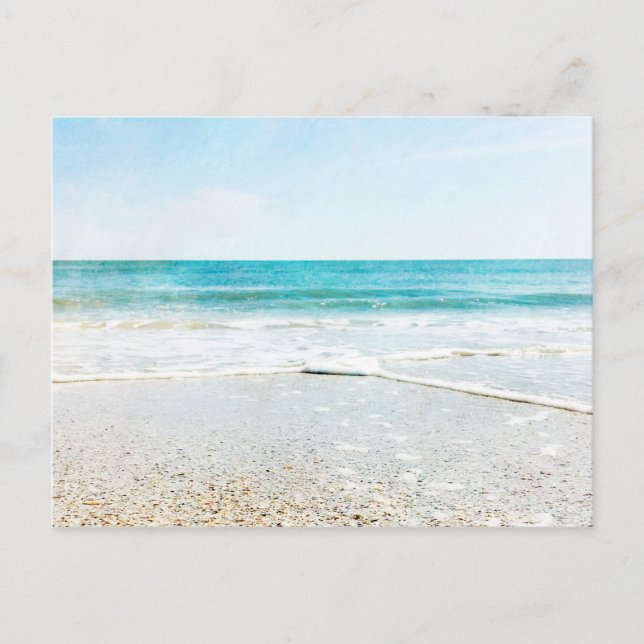 Carte Postale Floride Plage tropicale Sable Ocean Waves Sea Shav (Devant)