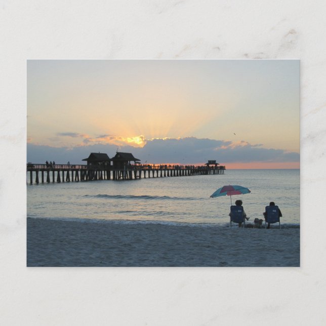 Carte postale Floride Sunset at Beach (Devant)