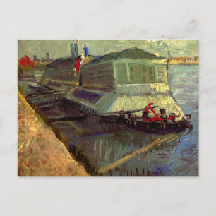 Carte Postale Flotte de bain sur Seine Asniere par Vincent van G