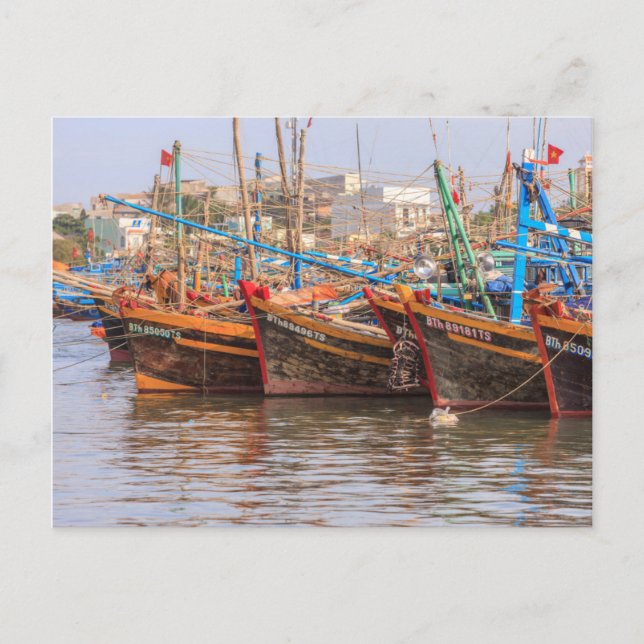 Carte Postale flotte de pêche (Devant)