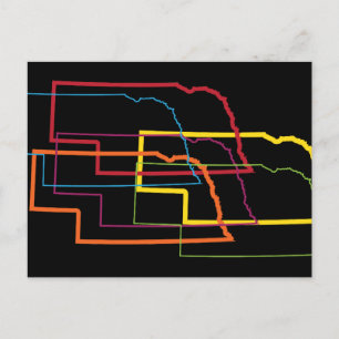 Carte Postale flou de la fierté du nebraska