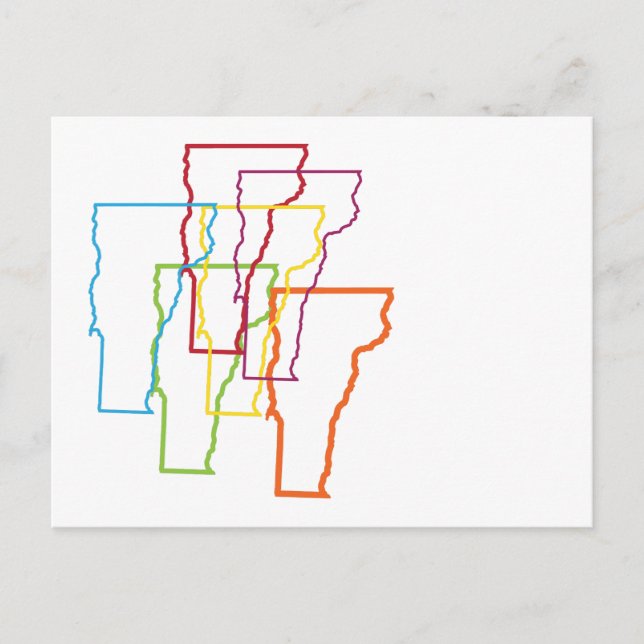 Carte Postale flou de la fierté du vermont (Devant)