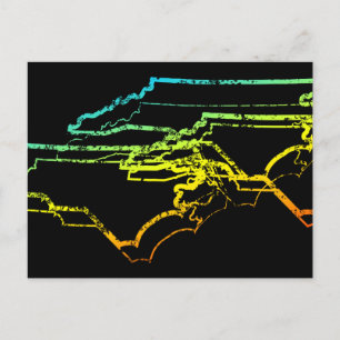 Carte Postale flou de refroidissement de la Caroline du nord
